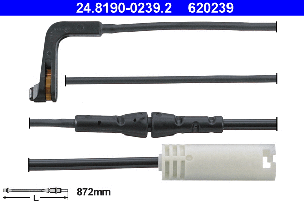 Warning Contact, brake pad wear (24.8190-0239.2)