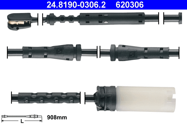 Warning Contact, brake pad wear (24.8190-0306.2)