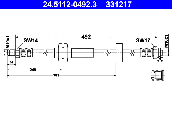 Brake Hose (24.5112-0492.3)