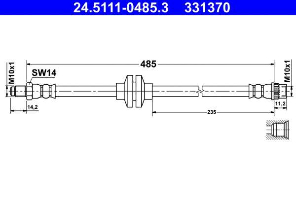 Brake Hose (24.5111-0485.3)