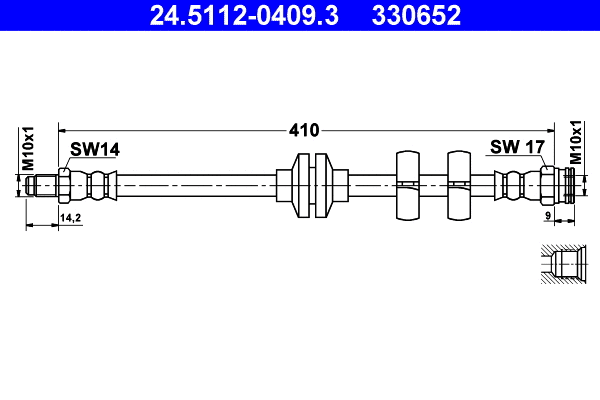 Brake Hose (24.5112-0409.3)