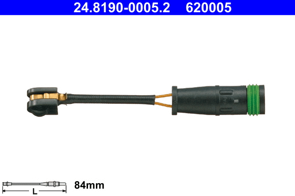 Warning Contact, brake pad wear (24.8190-0005.2)