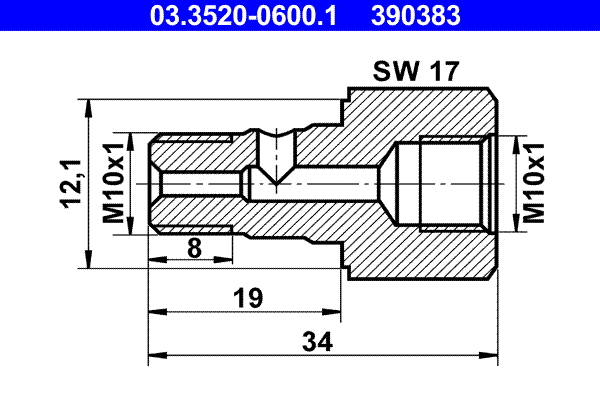 Banjo Bolt (03.3520-0600.1)