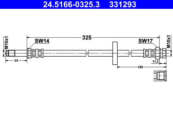 Brake Hose (24.5166-0325.3)