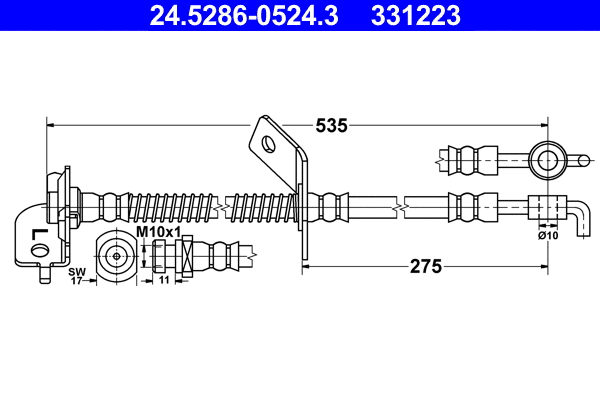 Brake Hose (24.5286-0524.3)