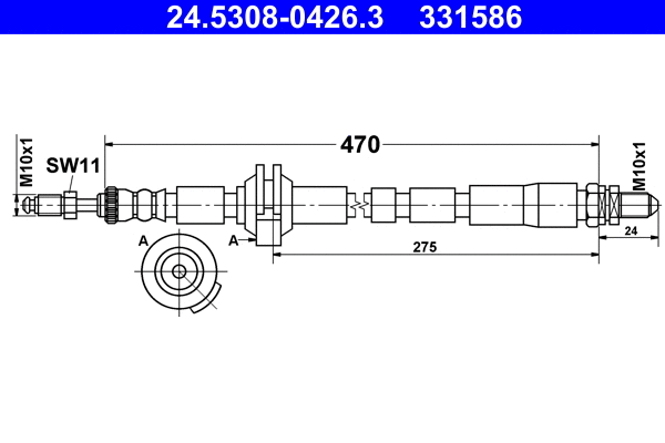 Brake Hose (24.5308-0426.3)