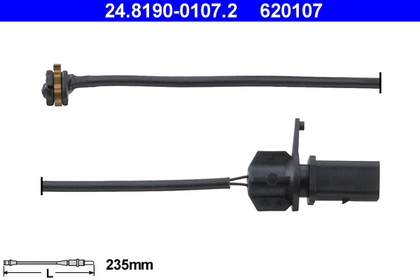 Warning Contact, brake pad wear (24.8190-0107.2)