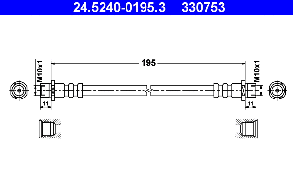 Brake Hose (24.5240-0195.3)