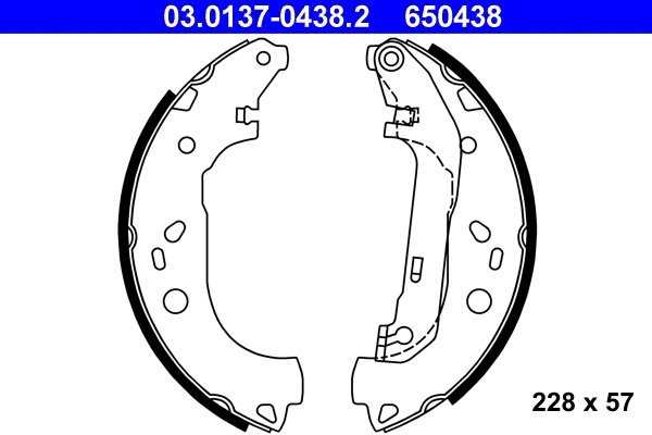 Brake Shoe Set (03.0137-0438.2)