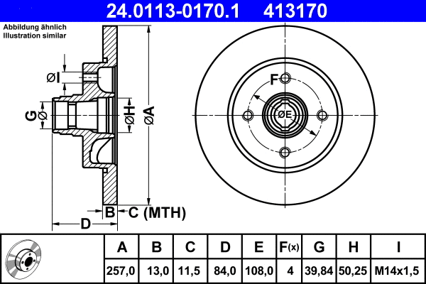 Brake Disc (24.0113-0170.1)