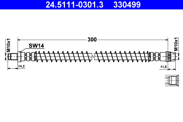Brake Hose (24.5111-0301.3)