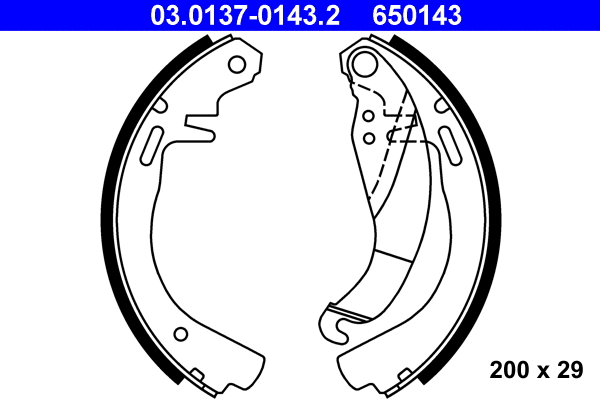 Brake Shoe Set (03.0137-0143.2)