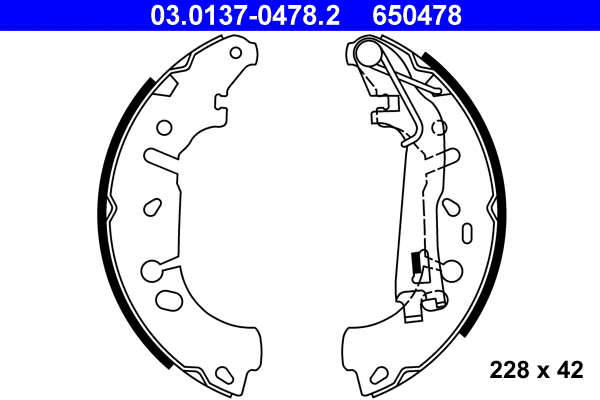 Brake Shoe Set (03.0137-0478.2)