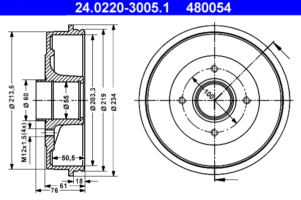 Brake Drum (24.0220-3005.1)