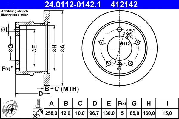 Brake Disc (24.0112-0142.1)