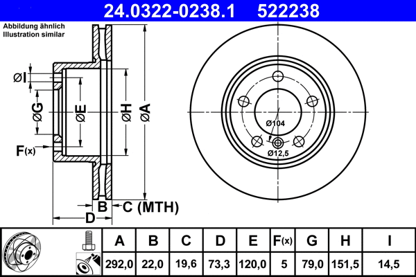 Brake Disc (24.0322-0238.1)