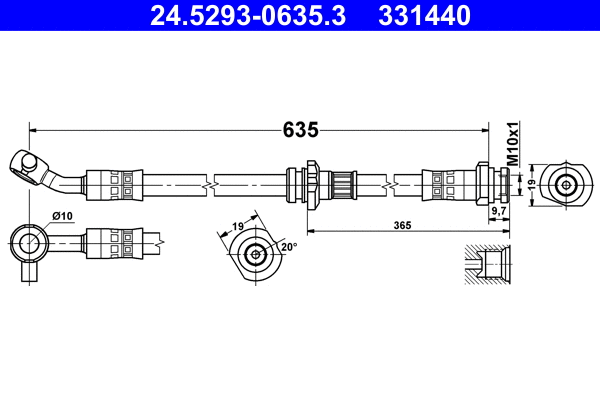 Brake Hose (24.5293-0635.3)