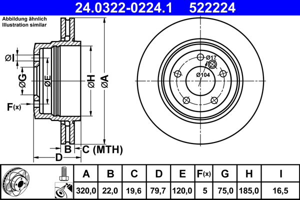 Brake Disc (24.0322-0224.1)