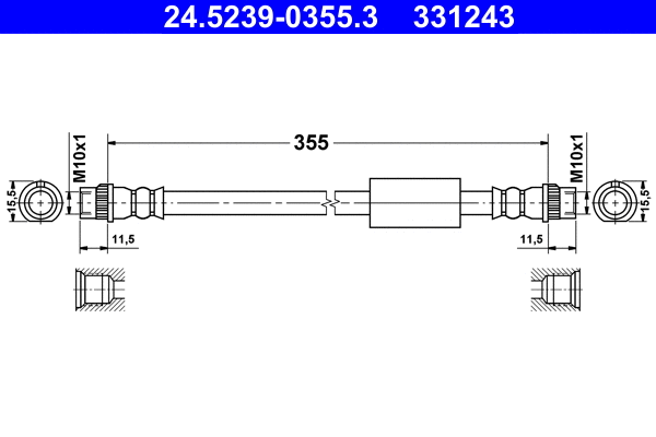 Brake Hose (24.5239-0355.3)