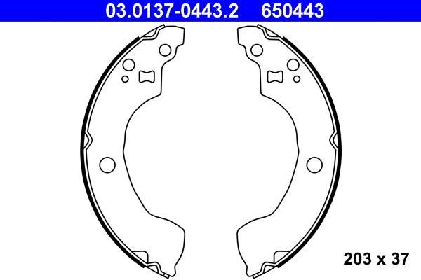 Brake Shoe Set (03.0137-0443.2)