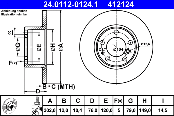Brake Disc (24.0112-0124.1)