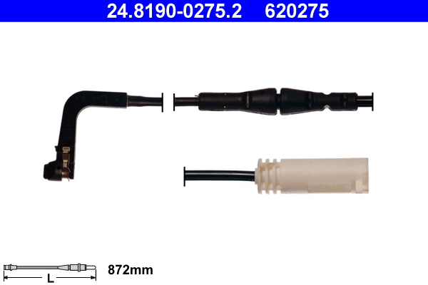 Warning Contact, brake pad wear (24.8190-0275.2)