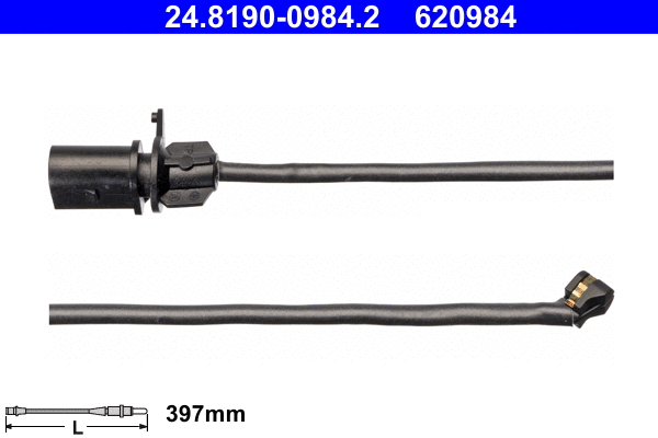 Warning Contact, brake pad wear (24.8190-0984.2)