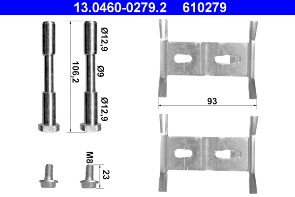 Accessory Kit, disc brake pad (13.0460-0279.2)