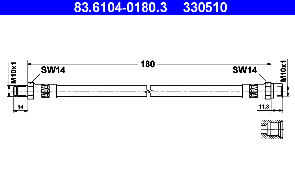 Brake Hose (83.6104-0180.3)