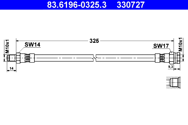 Brake Hose (83.6196-0325.3)