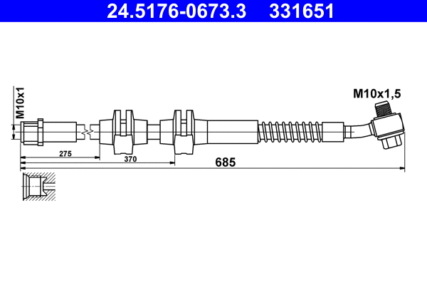Brake Hose (24.5176-0673.3)