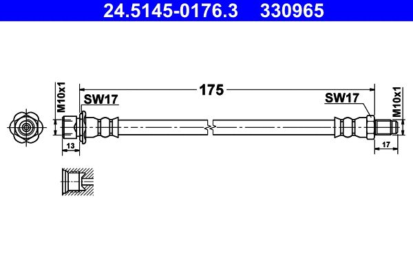 Brake Hose (24.5145-0176.3)