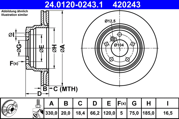 Brake Disc (24.0120-0243.1)