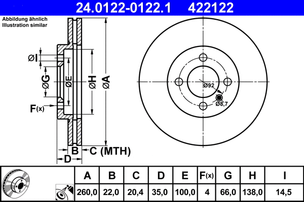 Brake Disc (24.0122-0122.1)