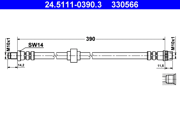 Brake Hose (24.5111-0390.3)