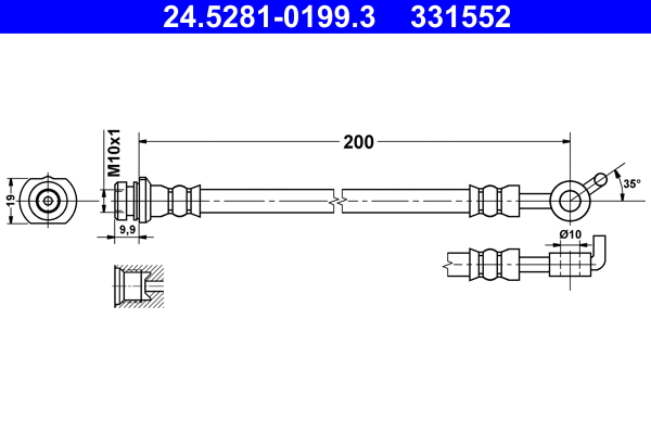 Brake Hose (24.5281-0199.3)