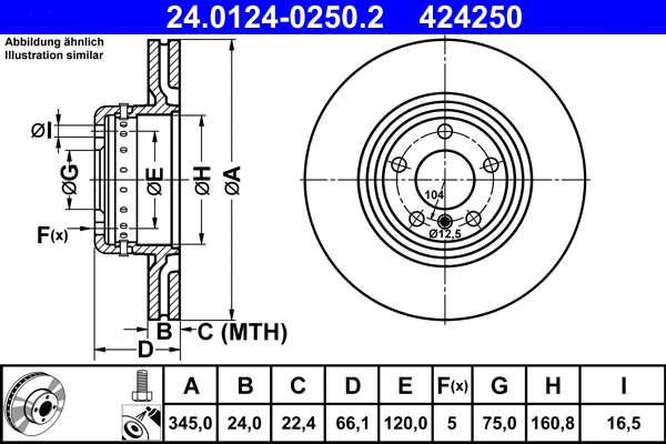 Brake Disc (24.0124-0250.2)