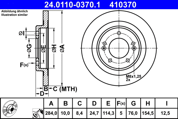 Brake Disc (24.0110-0370.1)