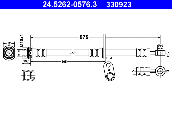 Brake Hose (24.5262-0576.3)