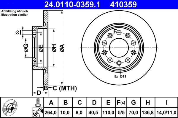Brake Disc (24.0110-0359.1)