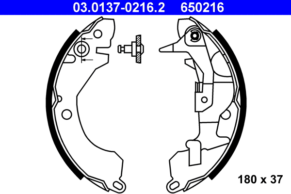 Brake Shoe Set (03.0137-0216.2)
