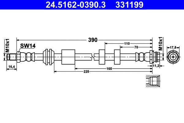 Brake Hose (24.5162-0390.3)