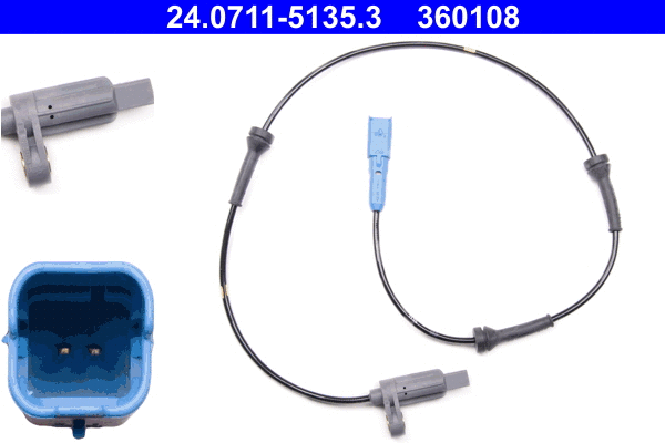 Sensor, wheel speed (24.0711-5135.3)