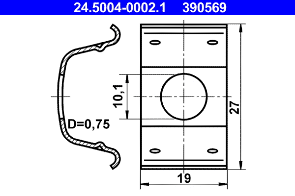 Holding Bracket, brake hose (24.5004-0002.1)