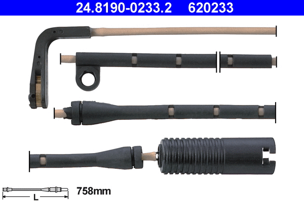 Warning Contact, brake pad wear (24.8190-0233.2)