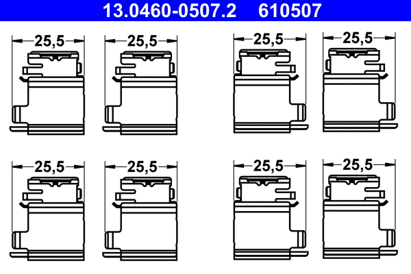 Accessory Kit, disc brake pad (13.0460-0507.2)