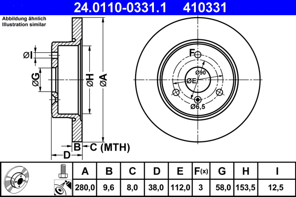 Brake Disc (24.0110-0331.1)