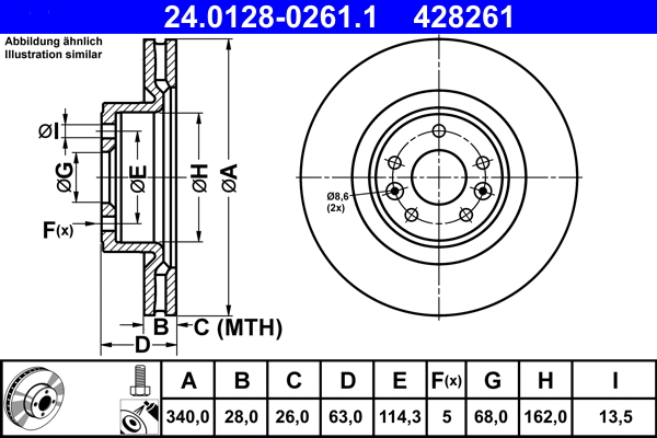 Brake Disc (24.0128-0261.1)