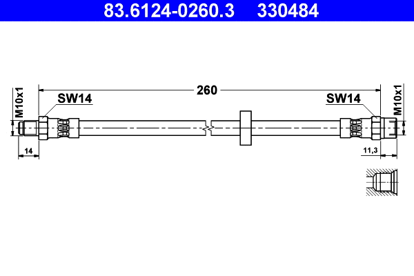 Brake Hose (83.6124-0260.3)