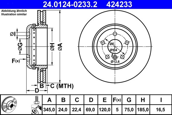 Brake Disc (24.0124-0233.2)